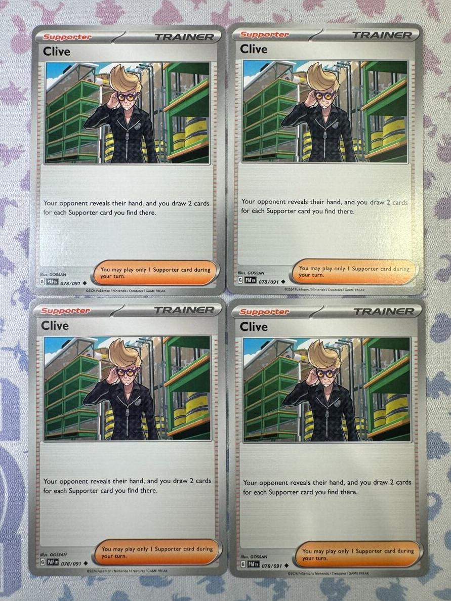 Clive 2024 Pokemon Scarlet & Violet Paldean Fates