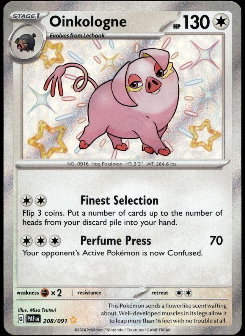 Oinkologne 2024 Pokemon Scarlet & Violet Paldean Fates