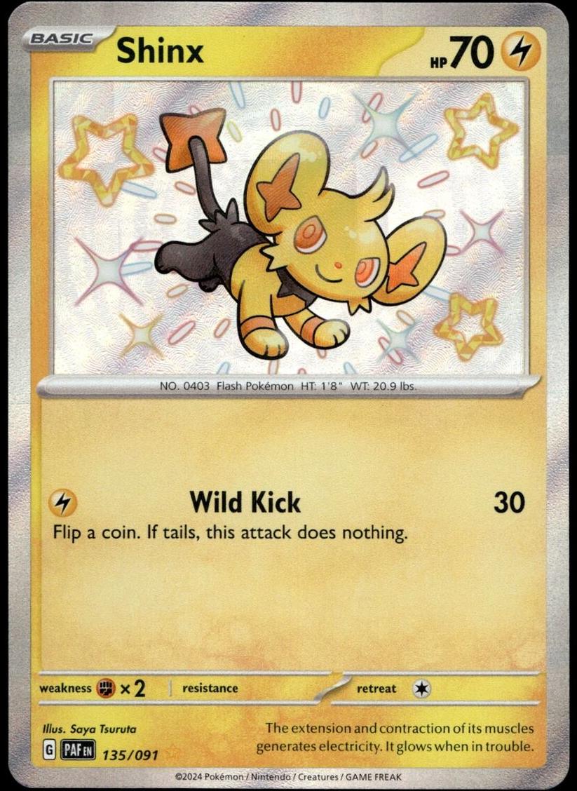 Shinx 2024 Pokemon Scarlet & Violet Paldean Fates