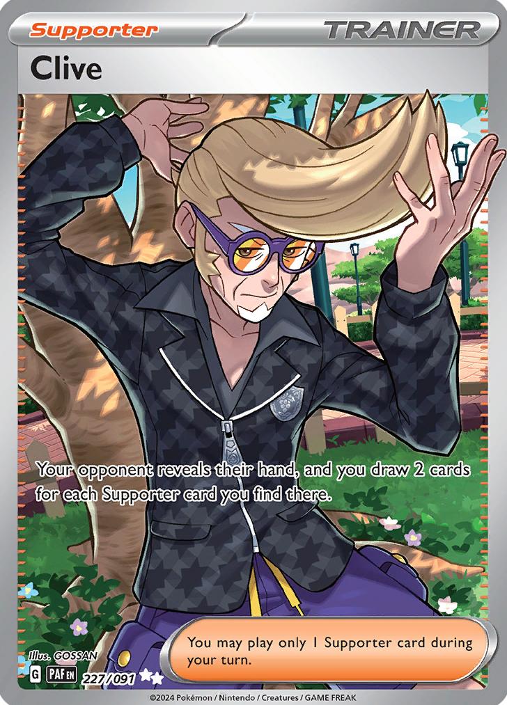 Clive 2024 Pokemon Scarlet & Violet Paldean Fates