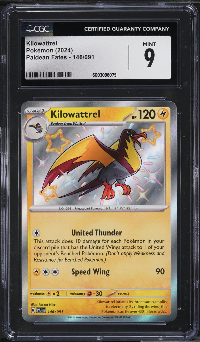 Kilowattrel 2024 Pokemon Scarlet & Violet Paldean Fates