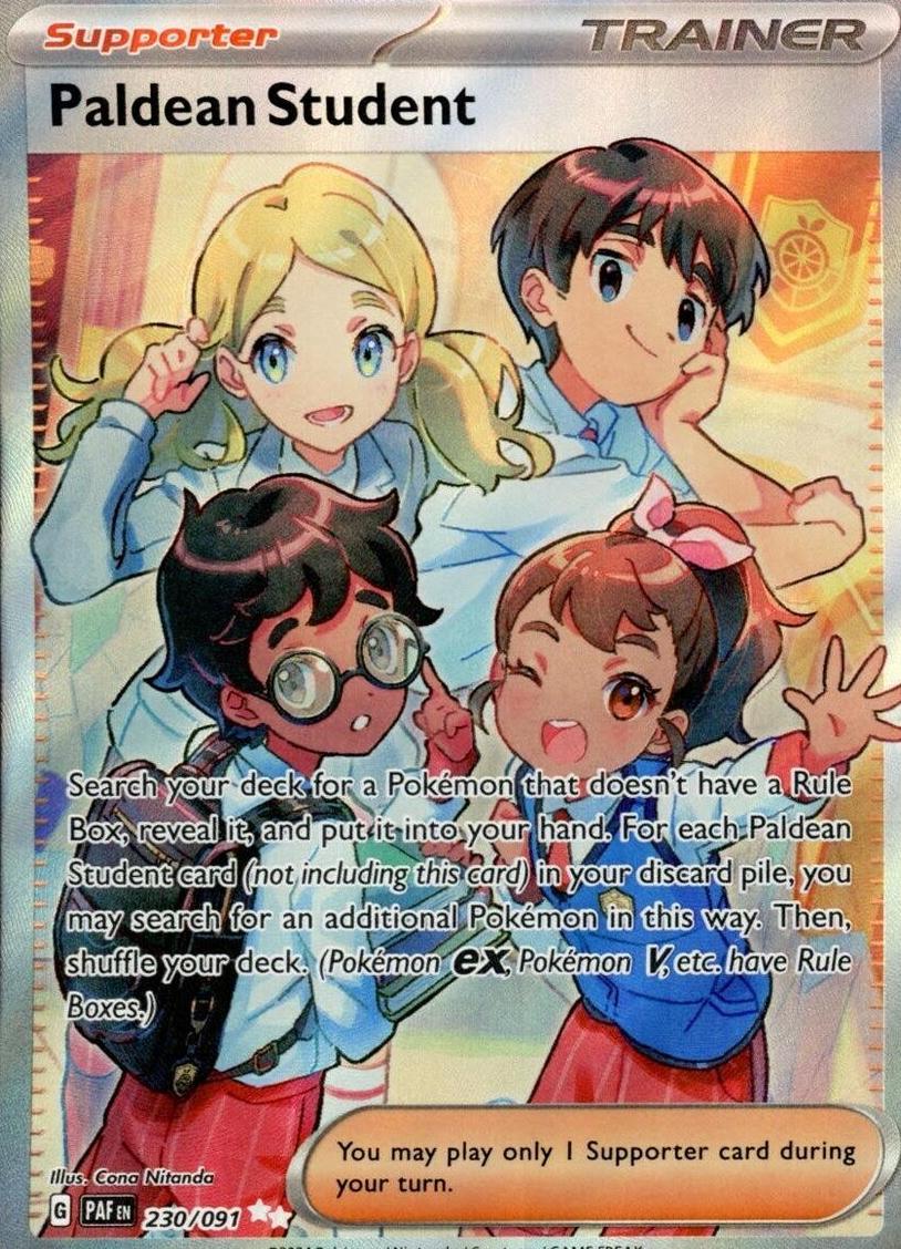 Paldean Student 2024 Pokemon Scarlet & Violet Paldean Fates