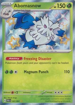 Abomasnow 2024 Pokemon Scarlet & Violet Paldean Fates