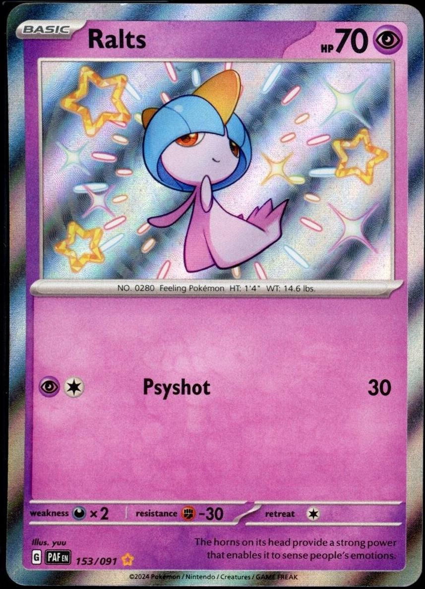 Ralts 2024 Pokemon Scarlet & Violet Paldean Fates