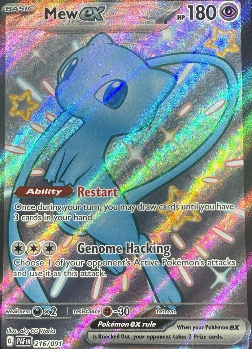 2024 Pokemon Paldean Fates SHINY ULTRA RARE #216 Mew front