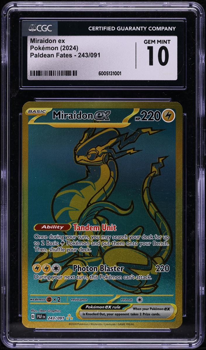 Miraidon EX 2024 Pokemon Scarlet & Violet Paldean Fates
