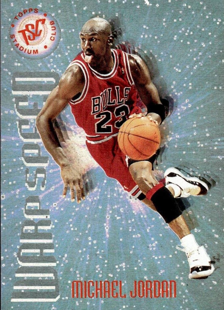 1995 Topps Stadium Club WARP SPEED #WS1 Michael Jordan front