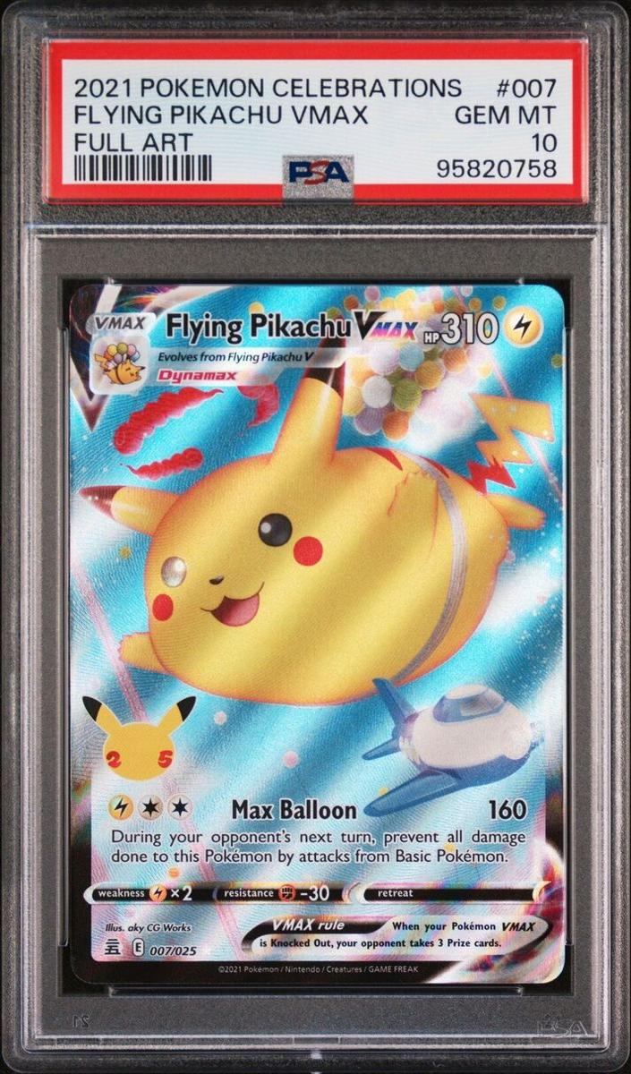 Flying Pikachu Vmax Holo 2021 Pokemon Celebrations Full Art