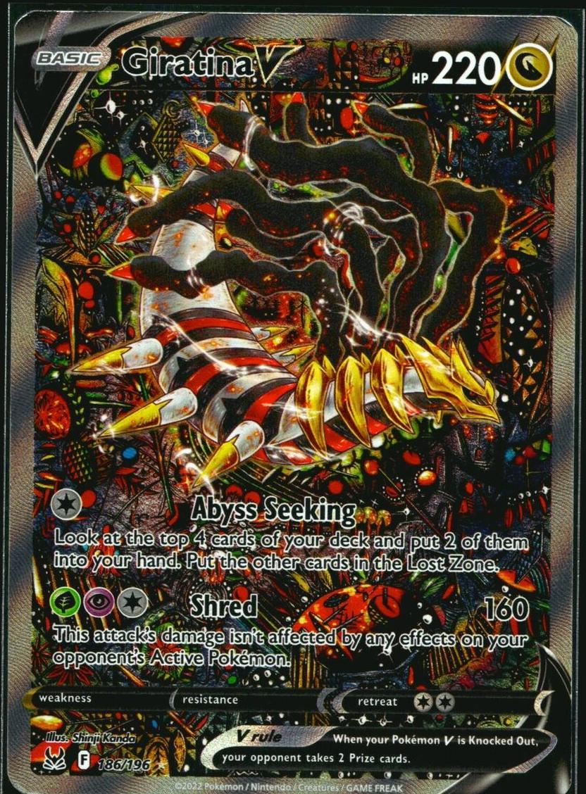 2022 Pokemon Lost Origin Alt Art #186 Giratina front