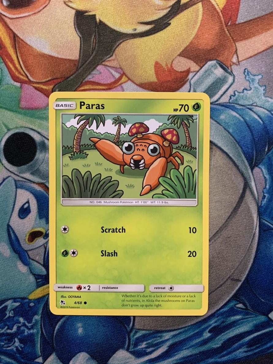 Paras 2019 Pokemon Sun & Moon Hidden Fates