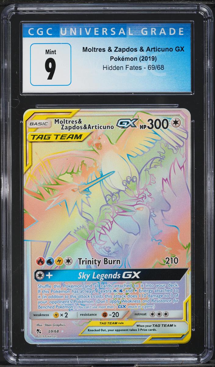 Moltres & Zapdos & Articuno GX 2019 Pokemon Sun & Moon Hidden Fates