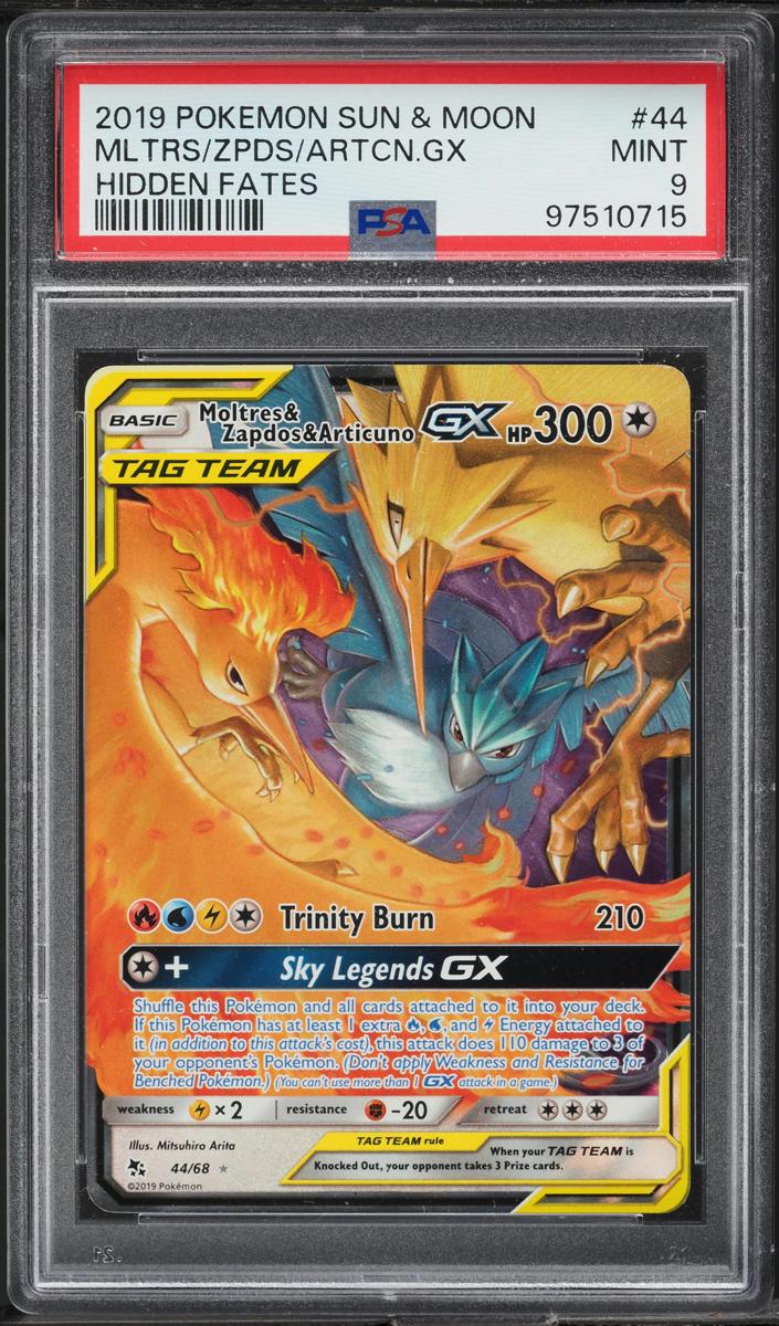 Moltres & Zapdos & Articuno GX 2019 Pokemon Sun & Moon Hidden Fates