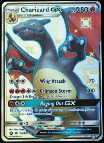 2019 Pokemon Hidden Fates Hidden Fates #SV49 Fa/Charizard Gx front