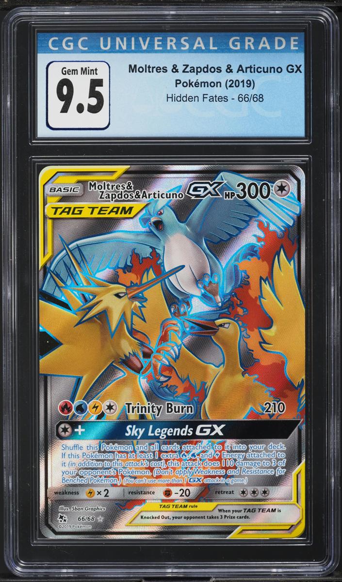 Moltres & Zapdos & Articuno GX 2019 Pokemon Sun & Moon Hidden Fates