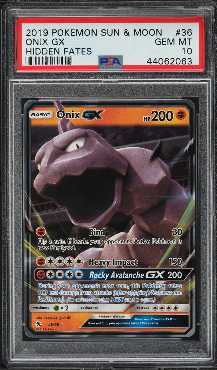 Onix GX 2019 Pokemon Sun & Moon Hidden Fates