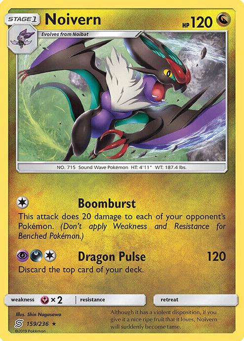 Noivern 2019 Pokemon Sun & Moon Unified Minds
