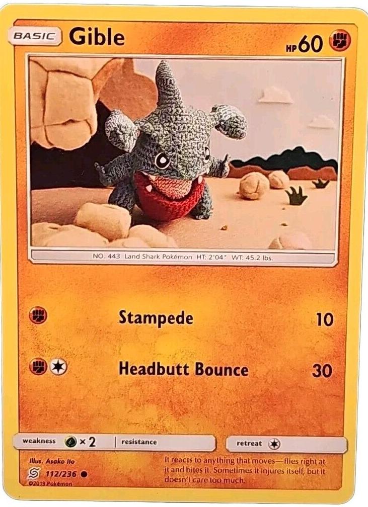 Gible 2019 Pokemon Sun & Moon Unified Minds