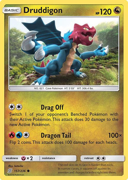 Druddigon 2019 Pokemon Sun & Moon Unified Minds