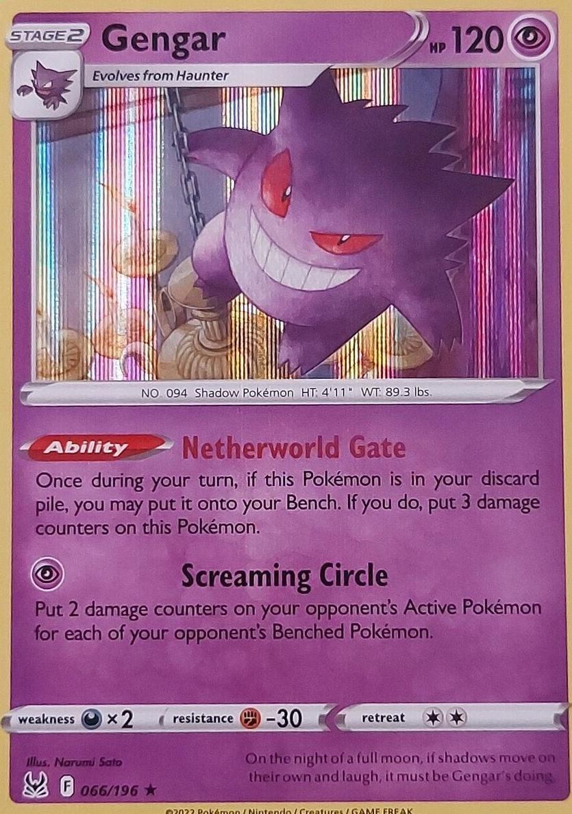 Gengar Holo 2022 Pokemon Lost Origin