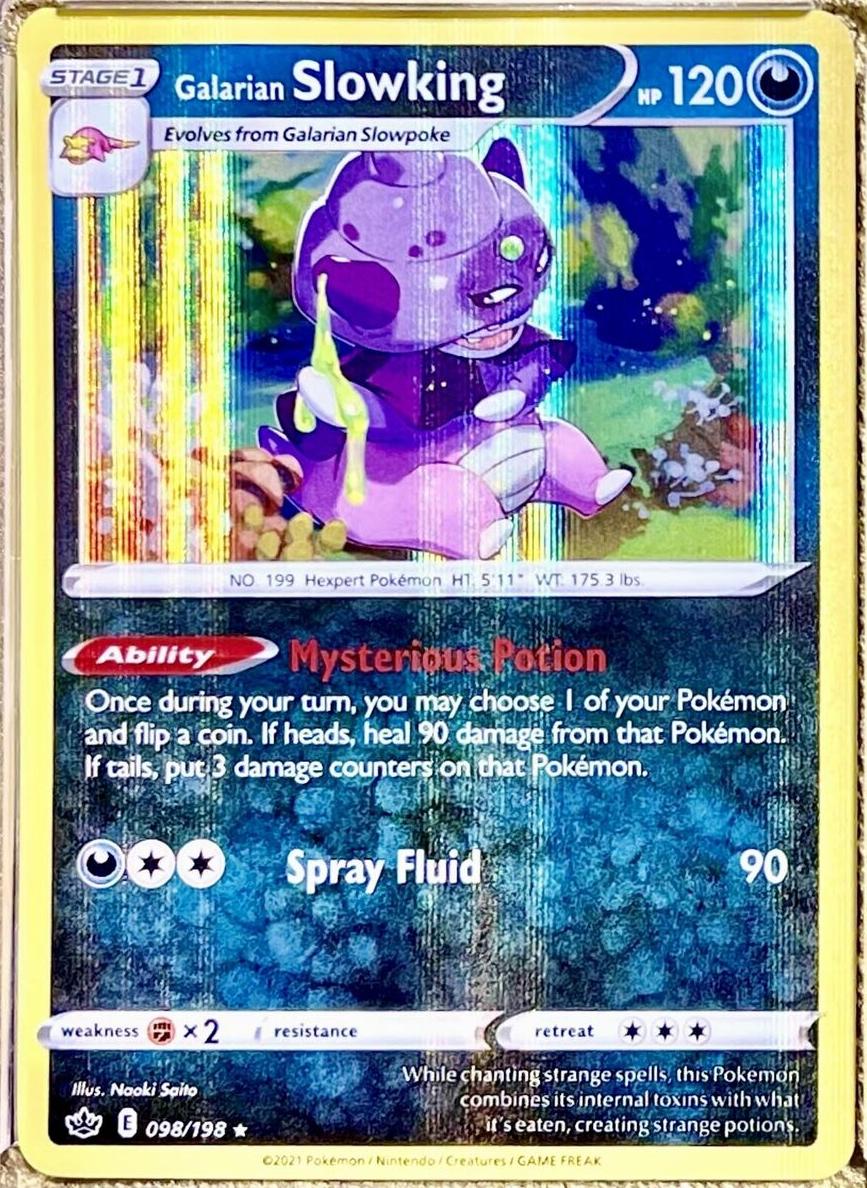 Galarian Slowking Holo 2021 Pokemon Chilling Reign