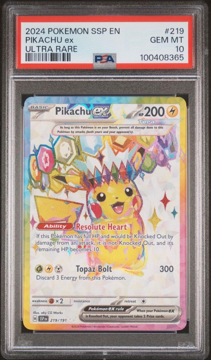 Pikachu EX 2024 Pokemon Scarlet & Violet Surging Sparks