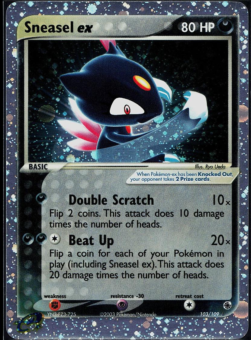 Sneasel EX Holo 2003 Pokemon EX Ruby & Sapphire