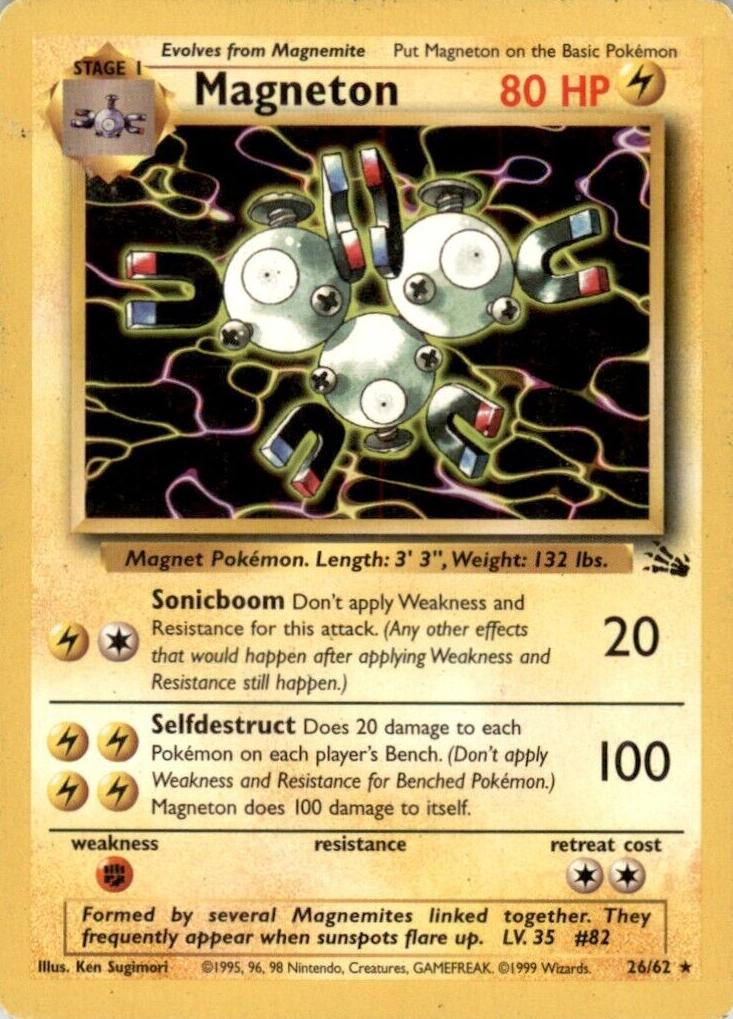 Magneton 1999 Pokemon Fossil
