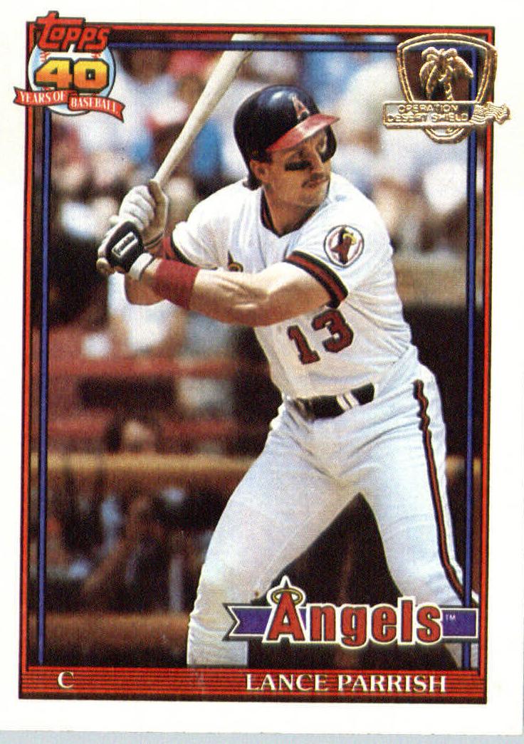 Lance Parrish 1991 Topps Desert Shield Baseball