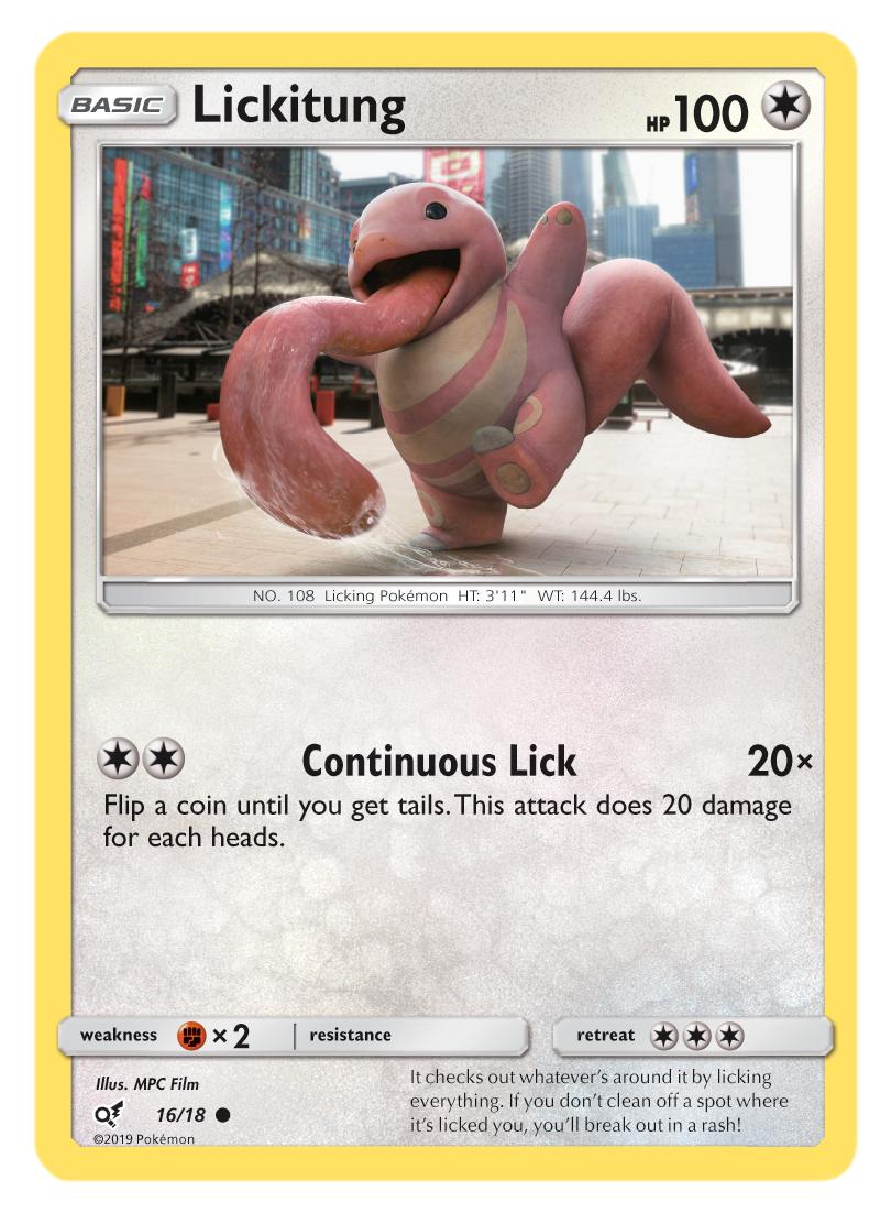 Lickitung 2019 Pokemon Sun & Moon Detective Pikachu