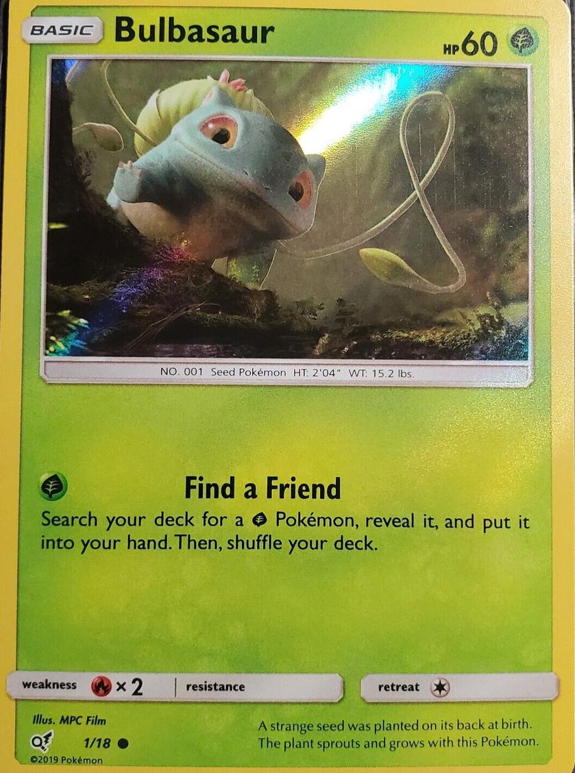 Bulbasaur 2019 Pokemon Sun & Moon Detective Pikachu