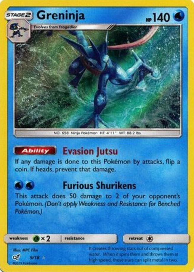 Greninja 2019 Pokemon Sun & Moon Detective Pikachu