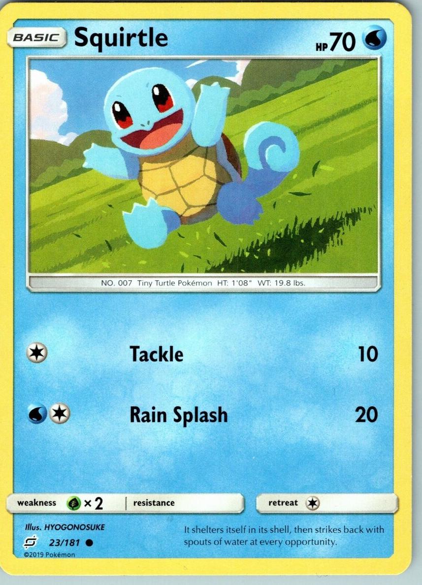 Squirtle 2019 Pokemon Sun & Moon Team Up