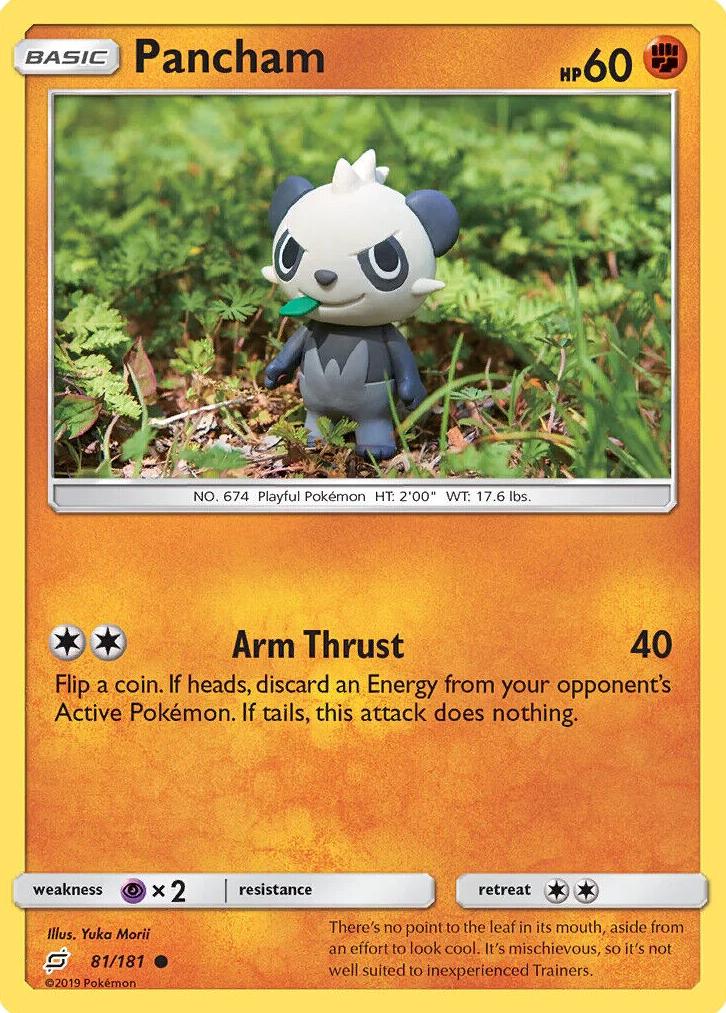 Pancham 2019 Pokemon Sun & Moon Team Up