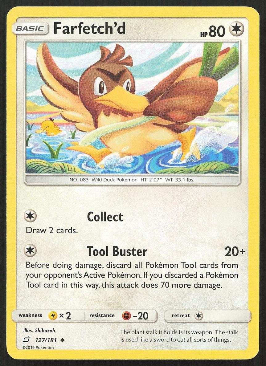 Farfetch'd 2019 Pokemon Sun & Moon Team Up