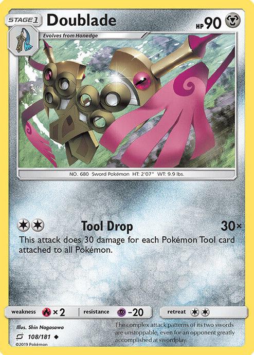 Doublade 2019 Pokemon Sun & Moon Team Up