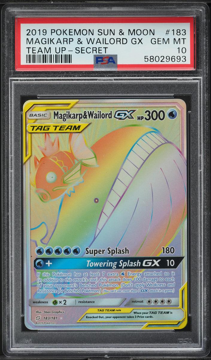 Magikarp & Wailord GX 2019 Pokemon Sun & Moon Team Up