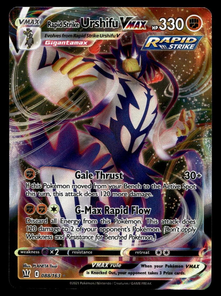 Rapid Strike Urshifu Vmax Holo 2021 Pokemon Battle Styles