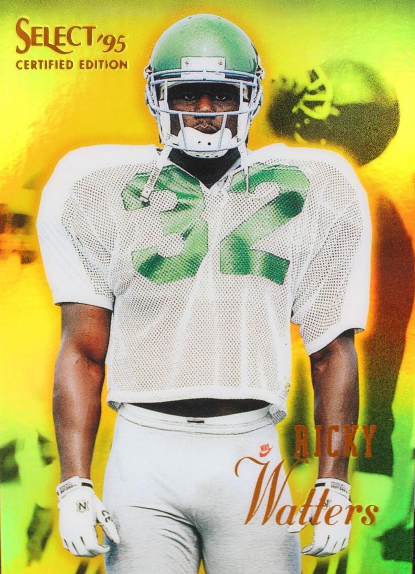 1995 Select Certified Ricky Watters [Mirror Gold] #43 card
