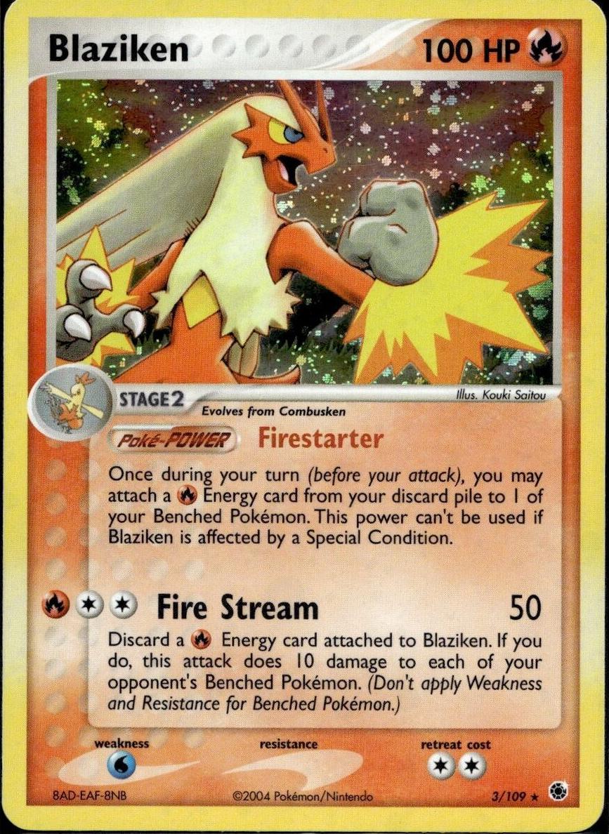 Blaziken Holo 2003 Pokemon EX Ruby & Sapphire