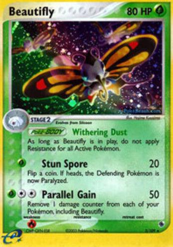 Beautifly Holo 2003 Pokemon EX Ruby & Sapphire
