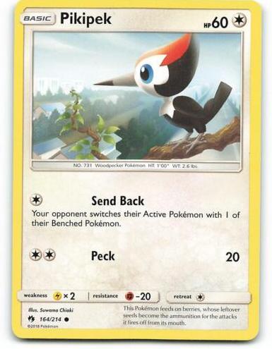 Pikipek 2018 Pokemon Sun & Moon Lost Thunder
