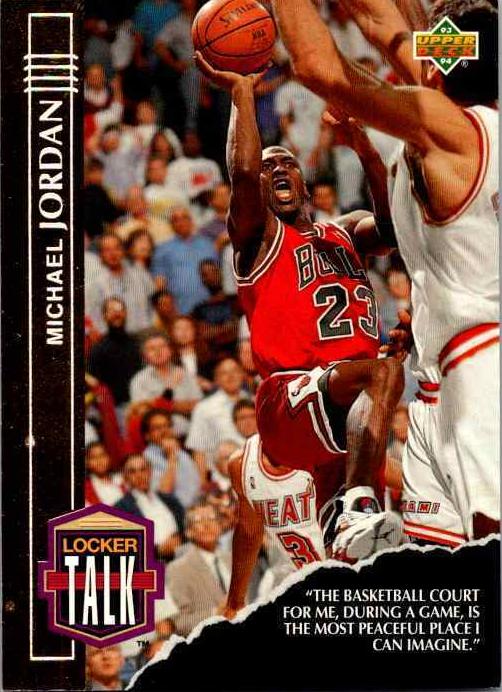 1993 Upper Deck Locker Talk Michael Jordan #LT1 card