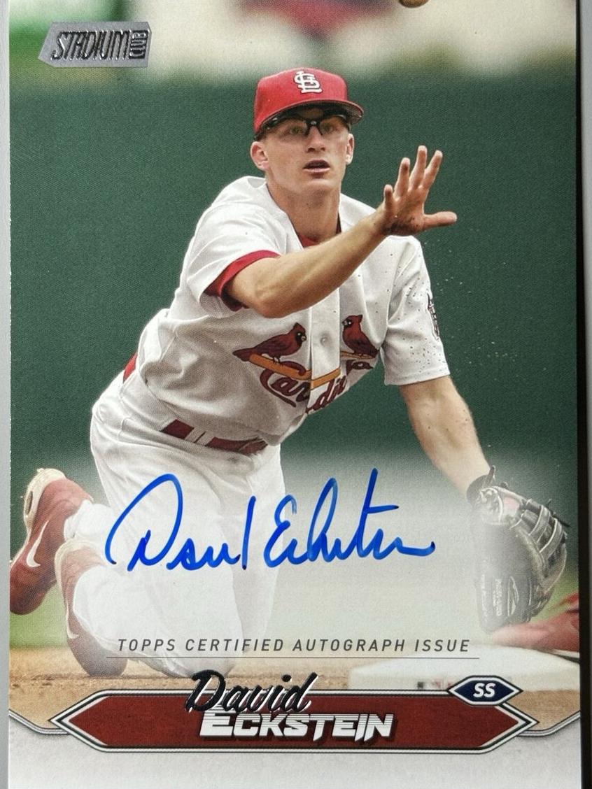 2024 Topps Stadium Club David Eckstein #SCBA-DE card