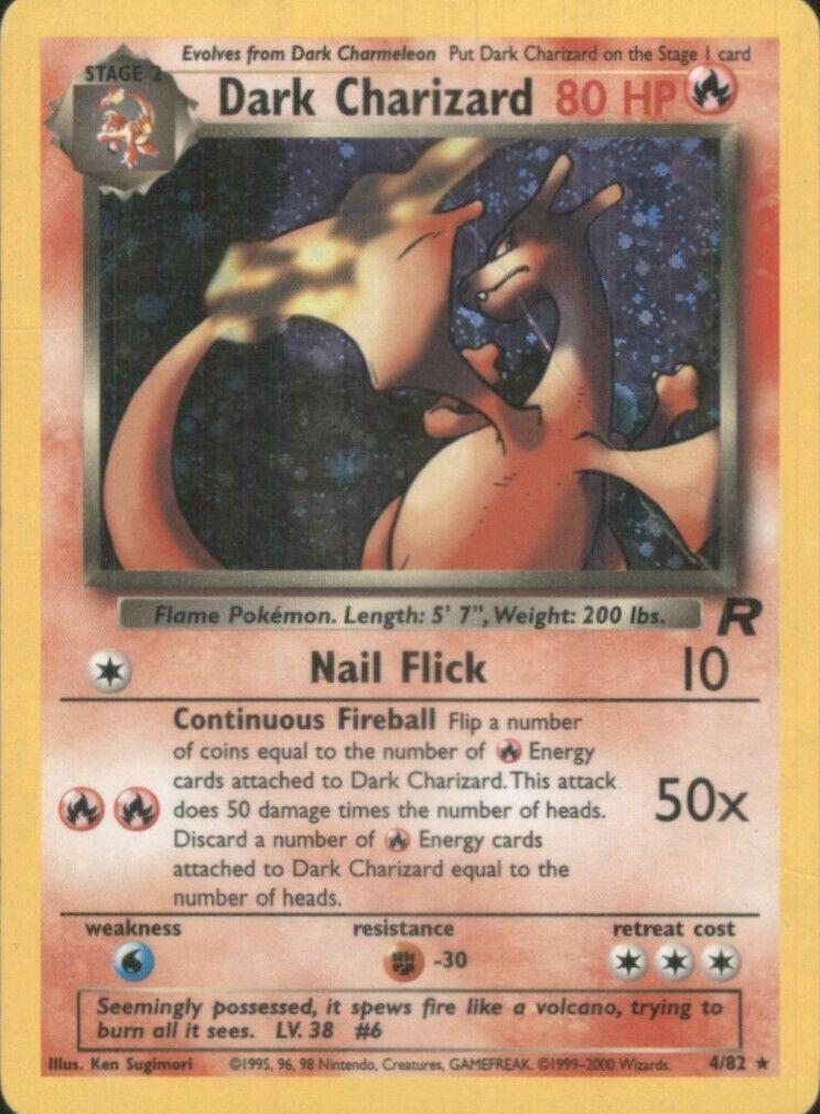 2000 Pokemon Holo #4 Dark Charizard-Holo front
