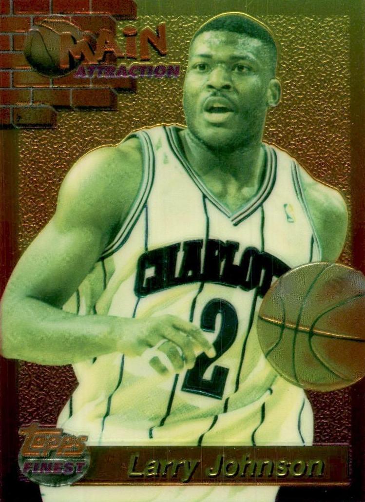 1993 Topps Finest Larry Johnson #3 card