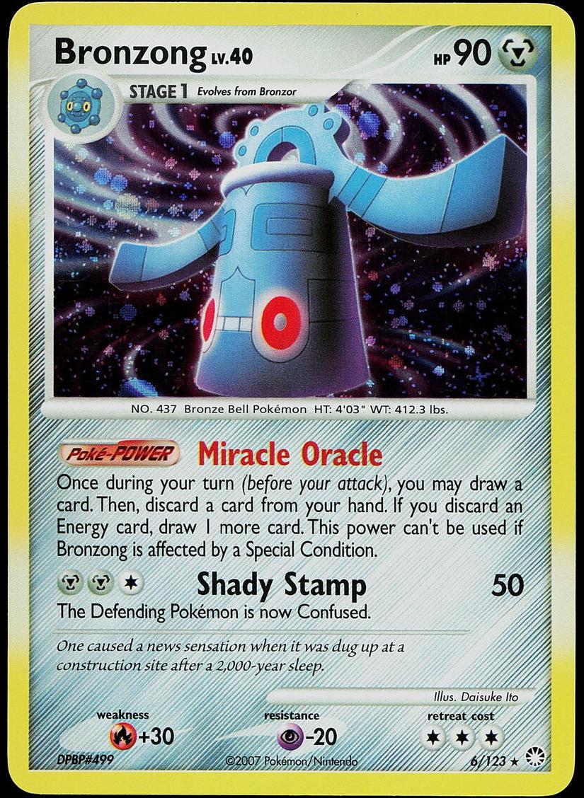 Bronzong Holo 2007 Pokemon Diamond & Pearl Mysterious Treasures