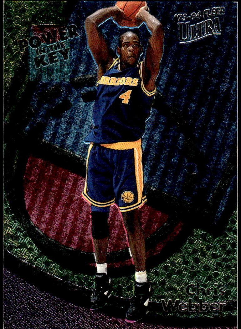 1993 Ultra Power in the Key Chris Webber #9 card