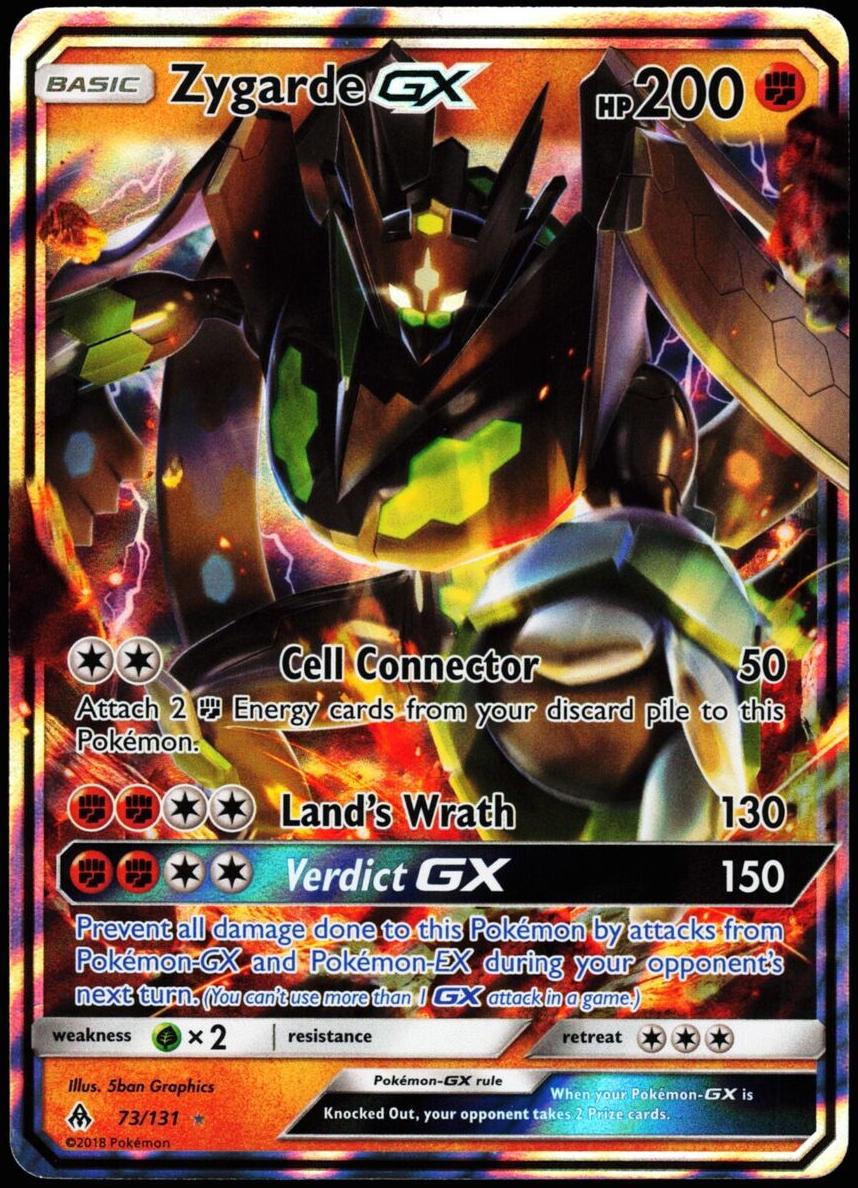 Zygarde-GX 2018 Pokemon Sun & Moon Forbidden Light