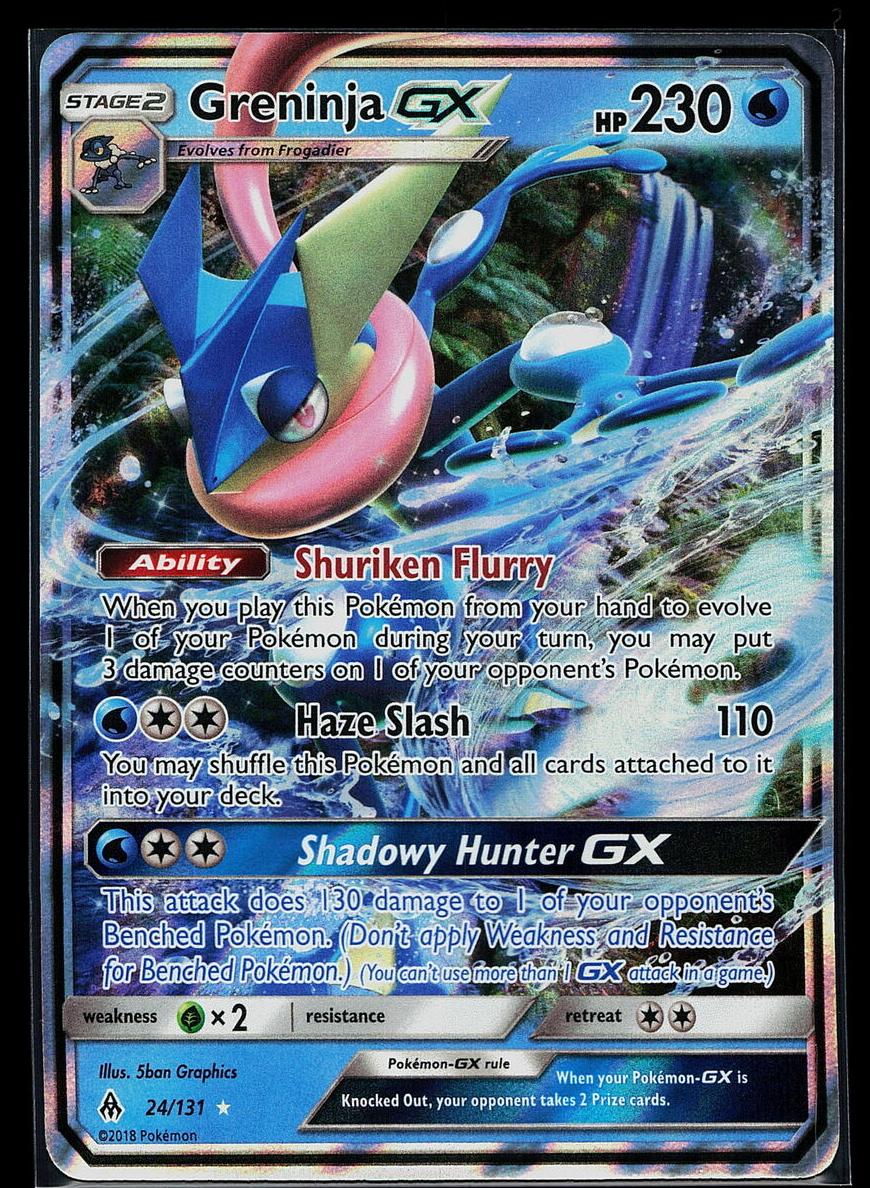 Greninja-GX 2018 Pokemon Sun & Moon Forbidden Light