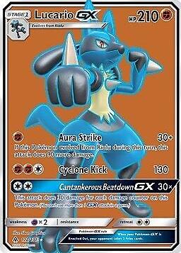 Lucario-GX 2018 Pokemon Sun & Moon Forbidden Light